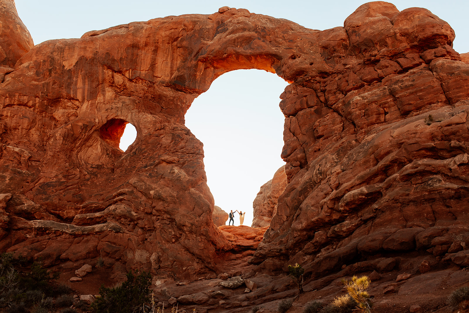 Moab adventure elopement at Arches National Park