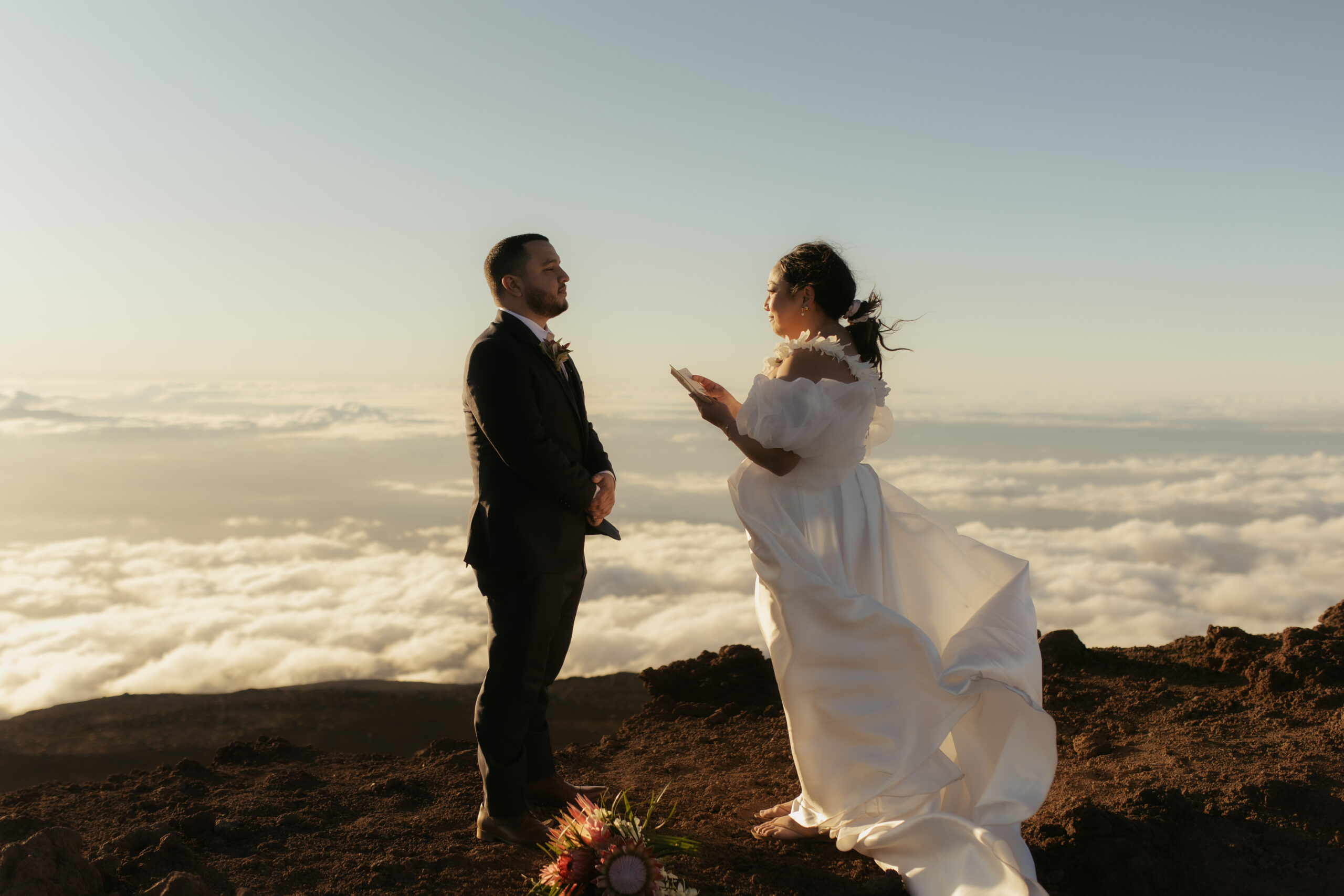 Maui Elopement at Haleakala Summit